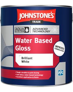 Johnstone's Trade Aqua Water Based Gloss - Brilliant White - 2.5L