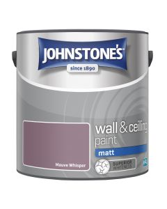 Johnstone's Wall & Ceiling Matt Paint - Mauve Whisper - 2.5L