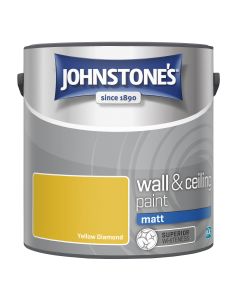 Johnstone's Wall & Ceiling Matt Paint - Yellow Diamond - 2.5L