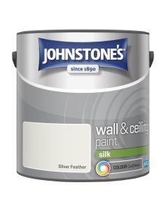 Johnstone's Wall & Ceiling Silk Paint - Silver Feather - 2.5L