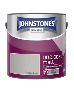 Johnstone's One Coat Matt Paint - Subtle Stone - 2.5L