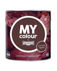 Johnstone's My Colour Durable Matt Paint - Enchanting Eggplant - 2.5L