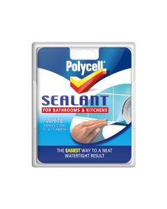 Polycell Kitchen & Bathroom Sealant Strip - White - 22mm