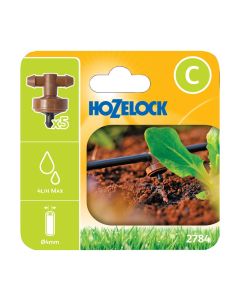 Hozelock 2784 In-Line Pressure Compensating Dripper - Pack Of 5