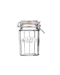 Kilner (0025.734) Facetted Clip Top Jar - 0.95L