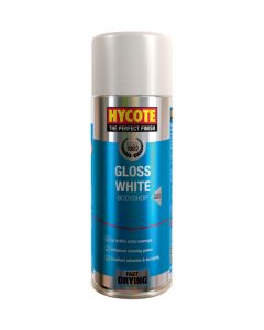 Hycote XUK999 Bodyshop Gloss White Paint Aerosol - 400ml