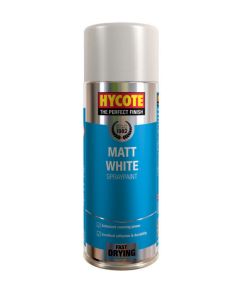 Hycote XUK1000 Matt White Paint Aerosol - 400ml