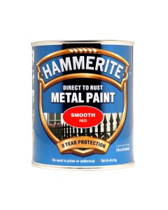 Hammerite Direct To Rust Metal Paint -  Smooth Red - 750ml