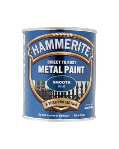 Hammerite Direct To Rust Metal Paint -  Smooth Blue - 750ml