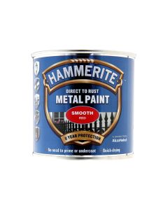 Hammerite Direct To Rust Metal Paint -  Smooth Red - 250ml