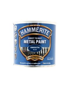 Hammerite Direct To Rust Metal Paint -  Smooth Blue - 250ml