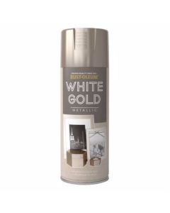 Rust-Oleum Metallic Spray Paint - White Gold - 400ml