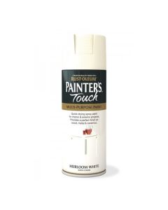 Rust-Oleum Painters Touch (Satin) Spray Paint - Heirloom White - 400ml