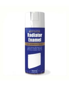 Rust-Oleum Radiator Enamel (Gloss) Spray Paint - White - 400ml