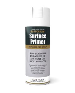 Rust-Oleum Surface Primer (Matt) Spray Paint - White - 400ml