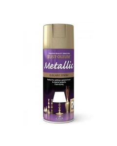 Rust-Oleum Metallic Elegant Finish Spray Paint - Gold - 400ml