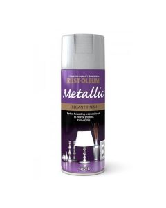 Rust-Oleum Metallic Elegant Finish Spray Paint - Silver - 400ml