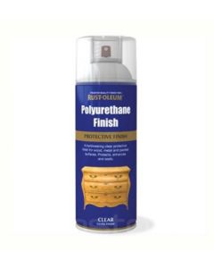 Rust-Oleum Polyurethane Protective Finish (Gloss) Spray Paint - Clear - 400ml