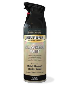 Rust-Oleum Universal All Surface (Gloss) Spray Paint - Black- 400ml