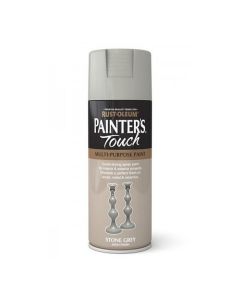 Rust-Oleum Painters Touch (Satin) Spray Paint - Stone Grey - 400ml