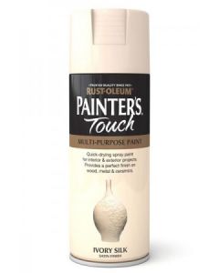 Rust-Oleum Painters Touch (Satin) Spray Paint - Ivory Silk - 400ml