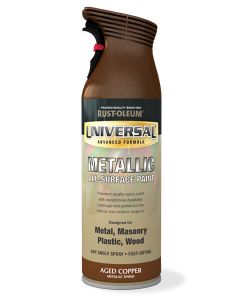 Rust-Oleum Universal Metallic All Surface Spray Paint - Aged Copper - 400ml