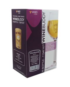 Young's Wine Buddy Chardonnay Wine Making Kit - 30 Bottles