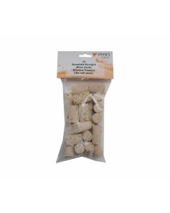 Young's Standard Straight Wine Corks - Silicone Treated - Pack of 30