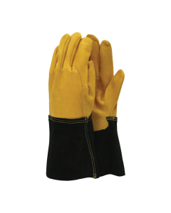 Town & Country Premium Leather Gauntlet Gloves - M