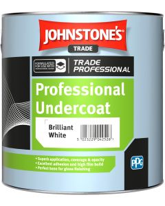 Johnstone's Trade Professional Undercoat - Brilliant White - 2.5L