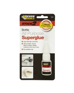 Everbuild Stick 2  All Purpose Superglue Bottle - 5g