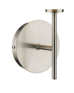 DAR TUS0746 Tuscan Single Wall Light (Base Only) Satin Chrome