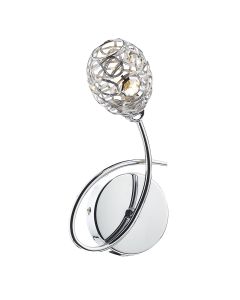 DAR NUM0750 Numero Single Wall Light - Polished Chrome