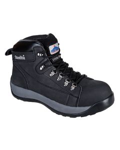 Portwest FW31 Steelite Mid Cut Nubuck Boot SB HRO - Black - Size  7