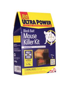 The Big Cheese Ultra Power Block Bait Mouse Killer Kit