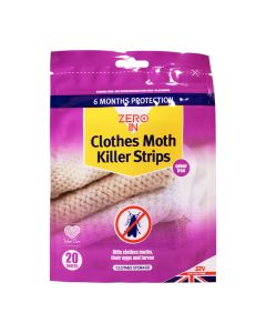 Zero In Clothes Moth Killer - 20 Strips