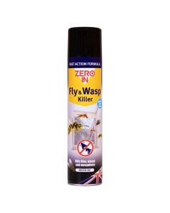 Zero In Fly & Wasp Killer Spray Aerosol - 300ml