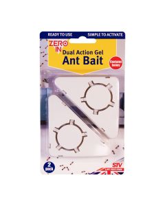 Zero In Dual Action Gel Ant Bait Station - 2 Pack