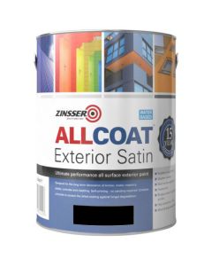 Zinsser Allcoat Exterior Satin - Black 2.5L