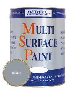 BEDEC MSP Multi Surface Paint (Soft Satin) Silver - 750ml