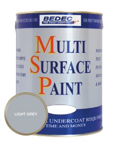 BEDEC MSP Multi Surface Paint (Soft Satin) Light Grey - 2.5L