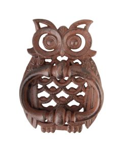 Fallen Fruits TT183 Cast Iron Owl Doorknocker