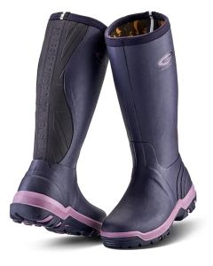 Grubs Rainline 2.0 Wellington Boots - Aubergine - Size 5