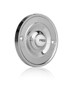 Byron DBW-21075 Wired Built-In Bell Push 2207 - Chrome