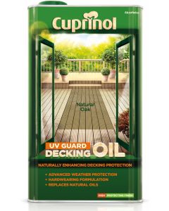 Cuprinol UV Guard Decking Oil - Natural Oak - 5L