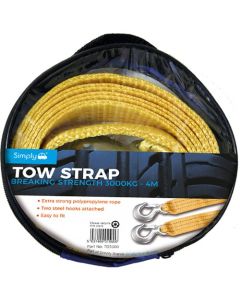 Simply TB3000 3000kg Tow Strap - 4m  