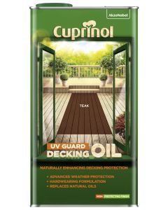 Cuprinol UV Guard Decking Oil - Teak - 5L