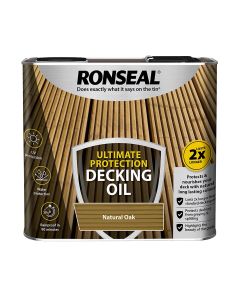 Ronseal Ultimate Protection Decking Oil - Natural Oak - 2.5L 