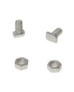 ALM GH003 Cropped Head Bolts & Nuts - Pack of 20