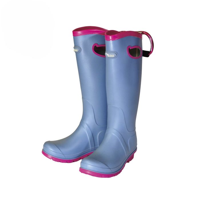 Treadstone Clip Ladies Activity Wellington Boots in Blue/Pink Size 3
